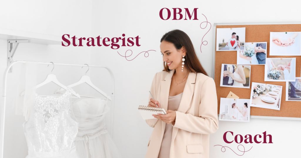 Wedding professional deciding between hiring a strategist obm or business coach