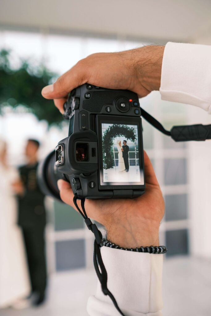 wedding photographer camera