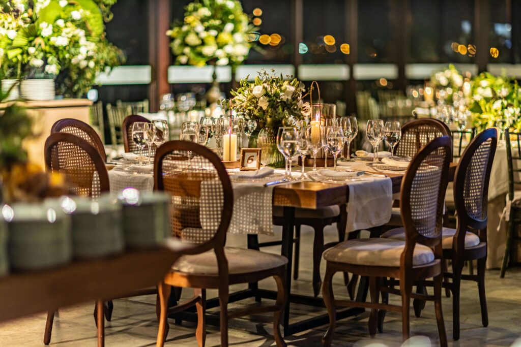 wedding business designed tablescape for the celebration of the small business sales